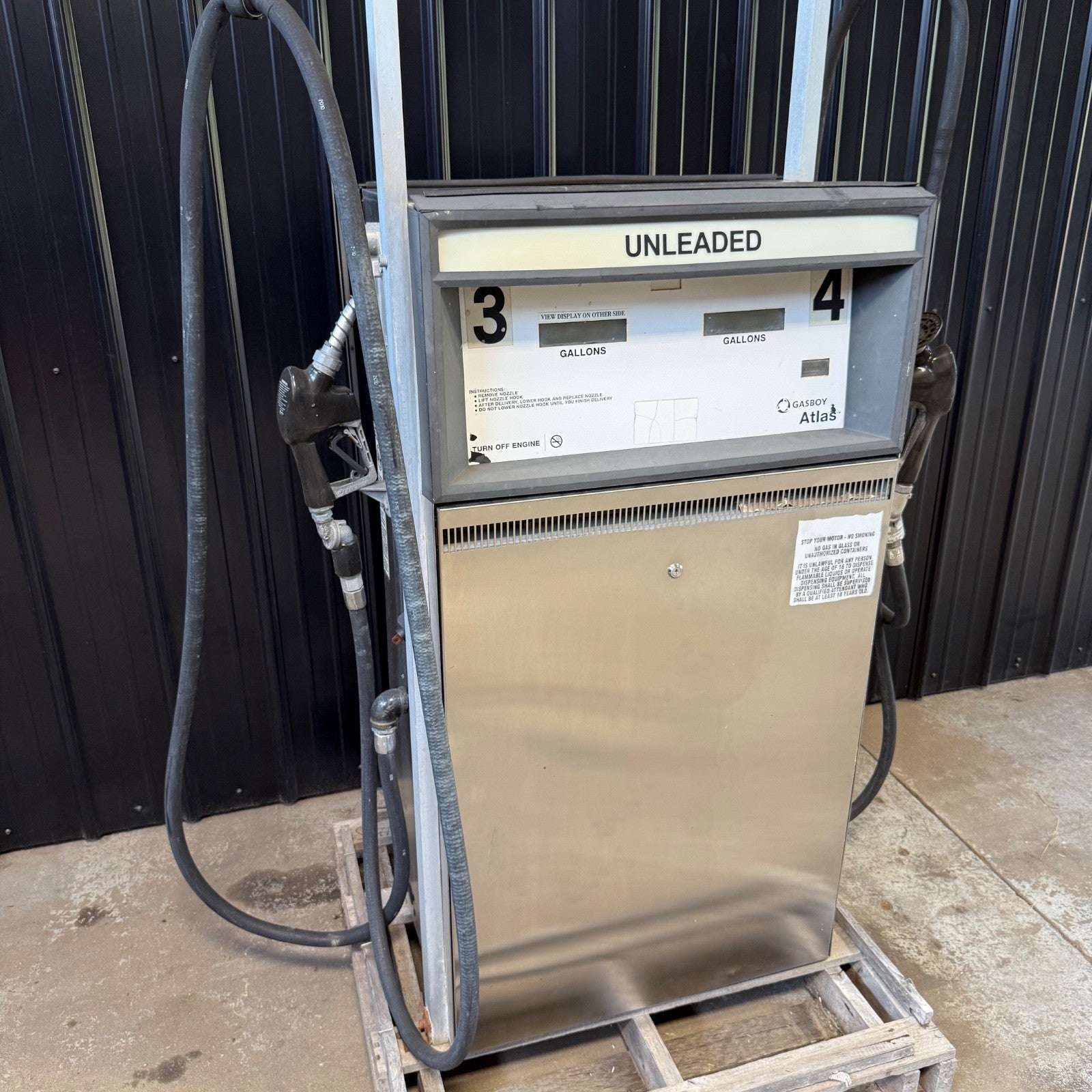 Gasboy Atlas 9853K 9800 Series Dual Fuel Pump - Gas Gasoline Dispenser Stainless
