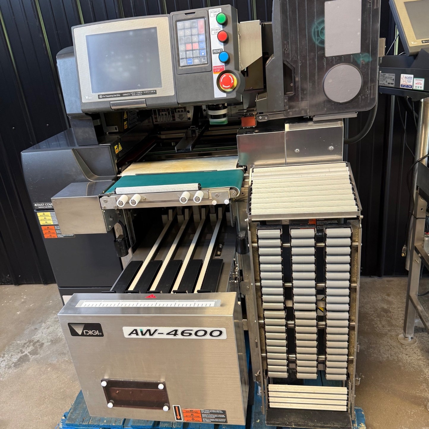 DIGI AW-4600 Meat Wrapper Shrink Weigh Label Wrap Station DPS-4600 Scale Labeler