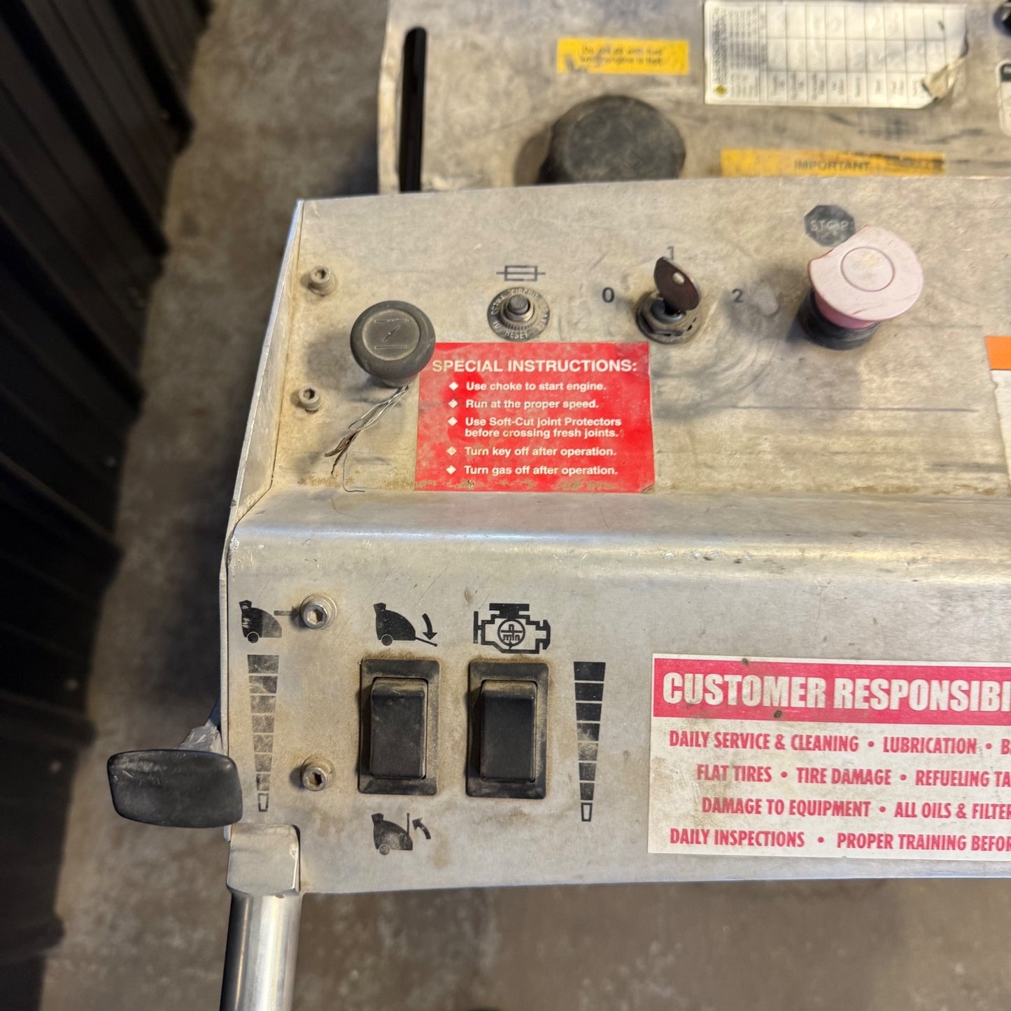 Husqvarna Soff-Cut  X5000 Self Propelled Walk Behind Concrete Saw Soff Cut 5000