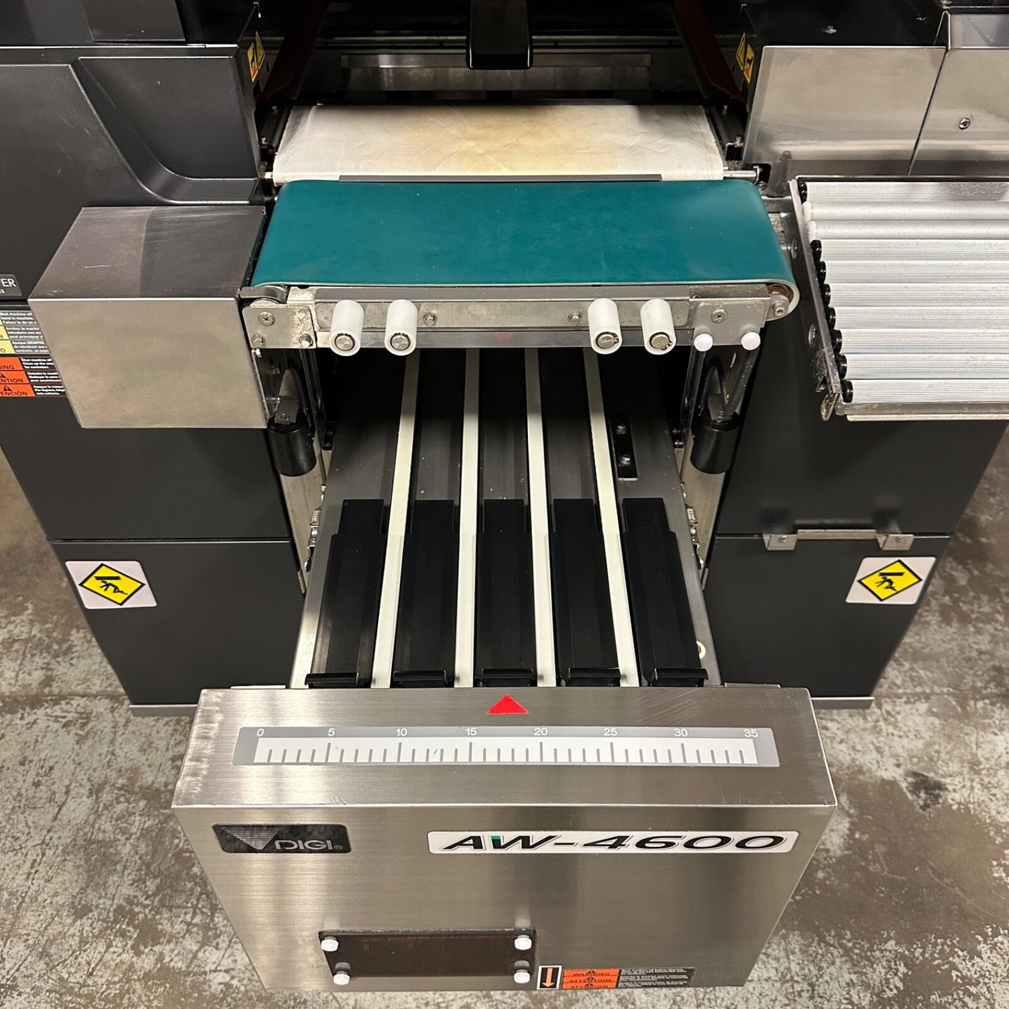 Teraokla DIGI AW-4600 Meat Wrapper Shrink Wrap Station DPS-4600 Scale & Labeler