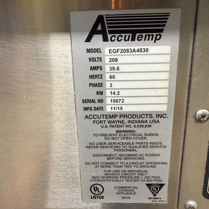 AccuTemp AccuSteam 48" x 30" Electric Griddle Skillet EGF Series Accu-Temp