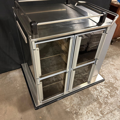 Burlodge Optima RS Heated & Refrigerated Food Tray Cart Portable Warming Cooling