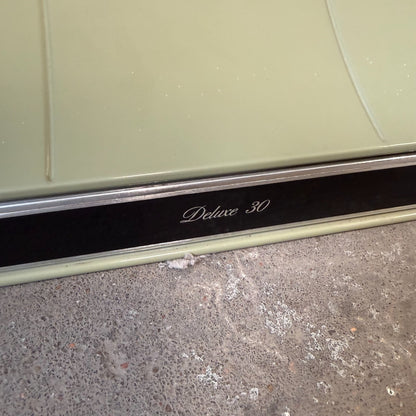 Vintage GE Avocado Green Wall Oven, Electric Cooktop Range, Hood Set - MCM15