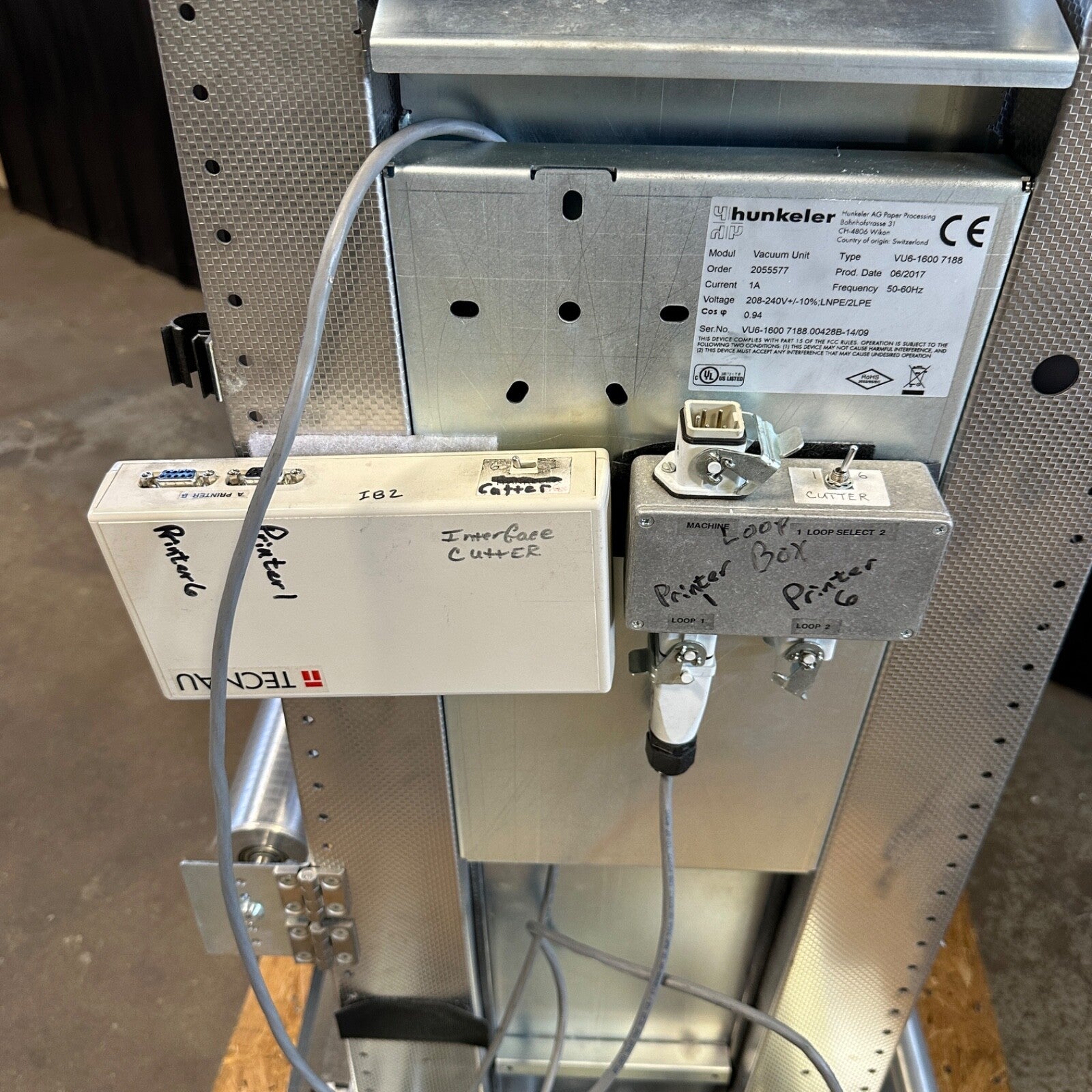 Hunkeler Web Buffer Flip Module VU6-1600 - Vacuum Unit