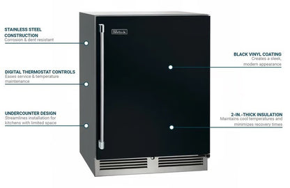 Perlick 24" Commercial Undercounter Glass Chiller / Freezer HC24FS Black