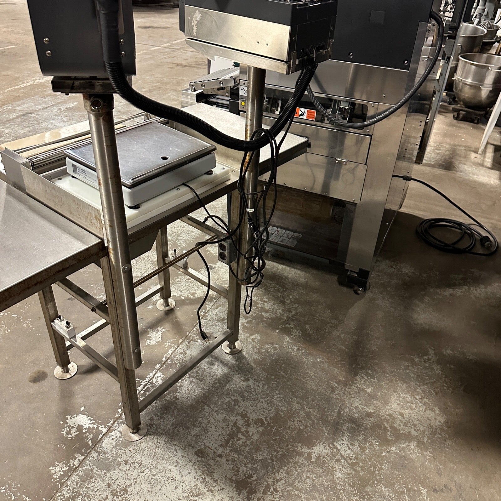 Teraokla DIGI AW-4600 Meat Wrapper Shrink Wrap Station DPS-4600 Scale & Labeler