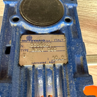 60:1 Right Angle Reducer MotoVario 040 Gearbox NMRV040 & MPM893-1951 Servo Motor