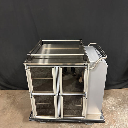 Burlodge Optima RS Heated & Refrigerated Food Tray Cart Portable Warming Cooling