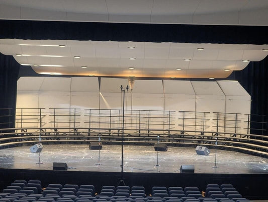 (8) Wenger Portable Acoustic Shells - Rolling Acoustical - Stage Concert