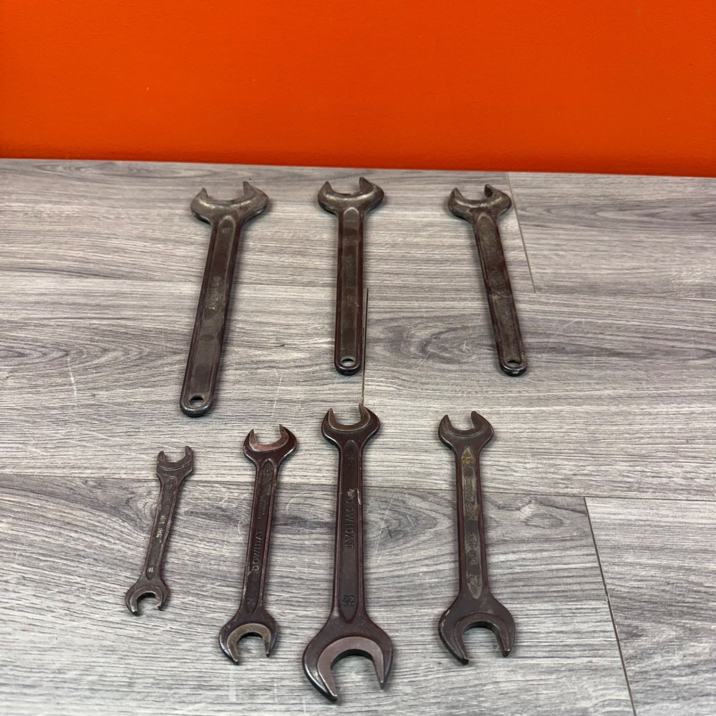 Vintage Dowidat Wrench Set - Machinist - Din 984 - 36, 32, 30, 22, 19, 17, 14